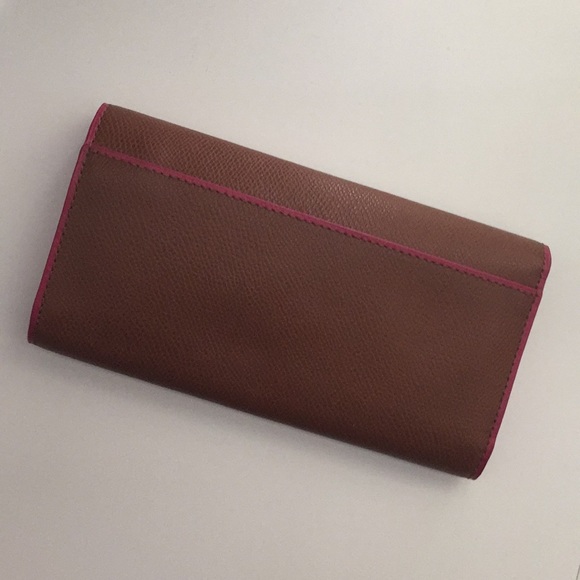 Coach light brown & bright pink envelope wallet - Picture 4 of 4